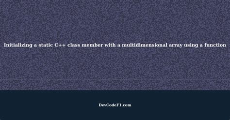 Array Using Class In C++