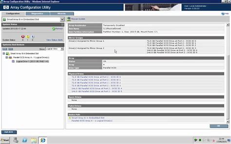 What’s the relation between “HP Diagnostics” the “Array Config Utility