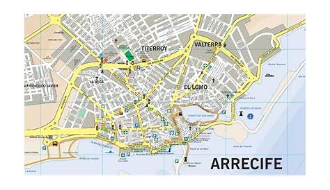 Arrecife tourist map