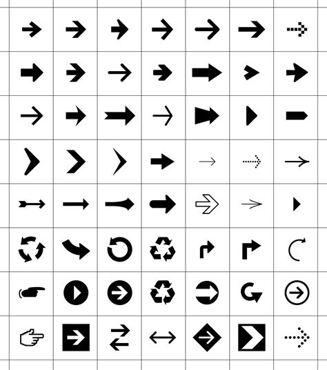 arrow icon alt code