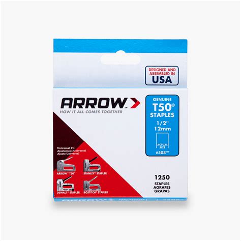 arrow t50 1/2 staples