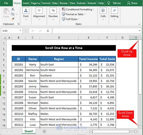 Arrows In Excel Are Scrolling