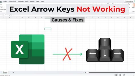 arrows on laptop not working in excel