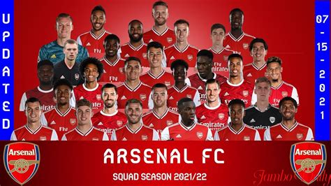 arsenal players 2021 to 2022