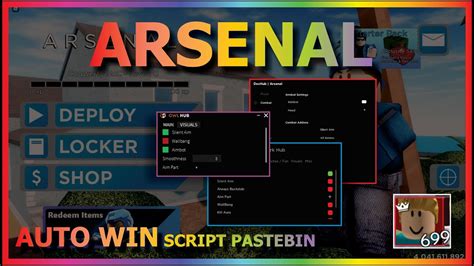 arsenal script pastebin working