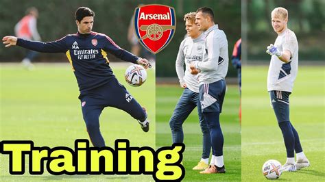 arsenal training session today