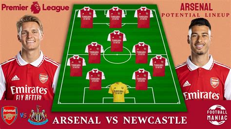 arsenal vs newcastle team line up
