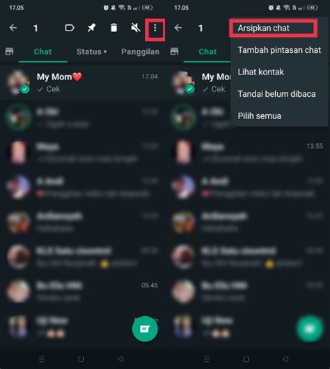 Arsipkan Chat WA