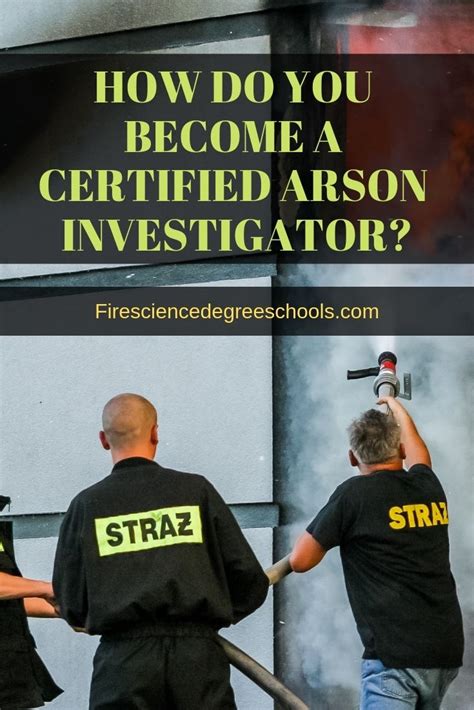 arson investigator degree