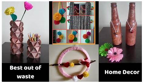 Art And Craft Ideas For Home Decoration With Waste Material Decor 15