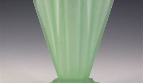 Art Deco Frosted Glass Vase Barolac Inwald In The Forest Foret C 1927 Bohemian