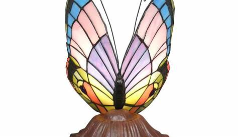 Tiffany Lampe Schmetterling Beleuchtung und Skulpturen