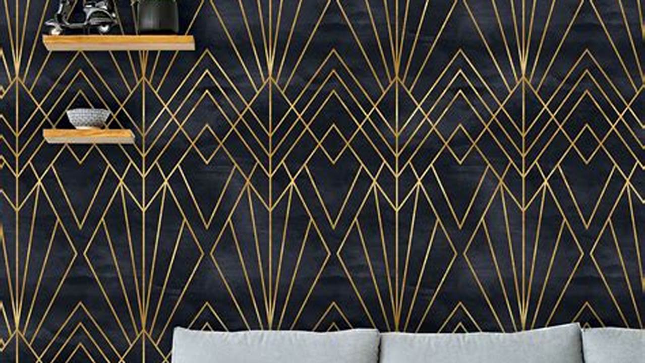 Unleash the Art Deco Charm: Discoveries in Peel and Stick Wallpaper