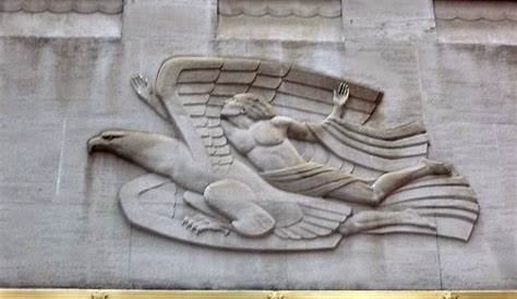 Art Deco Relief Sculpture Pair Of Bronze Architectural s Of