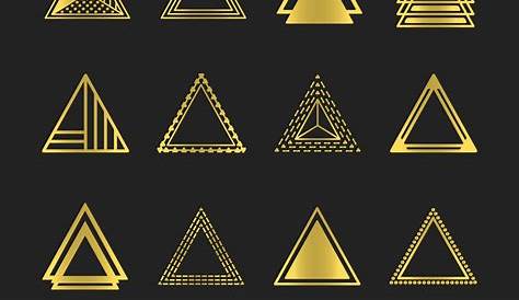 Art Deco Triangle Design 3D Patterns For Cuts