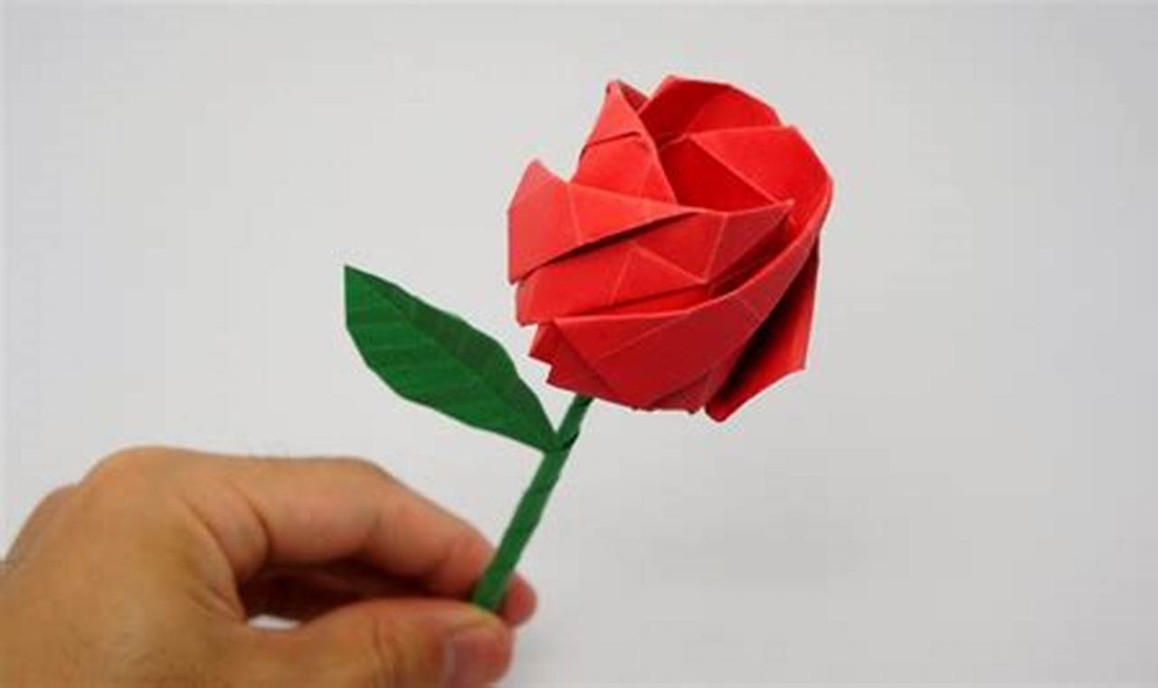 Origami Rose: A Journey into Nature's Grace