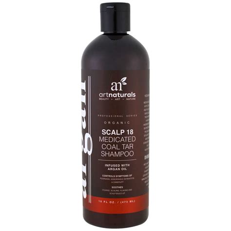 Art Naturals Scalp18 Coal Tar Therapeutic Anti Dandruff Shampoo 16 oz