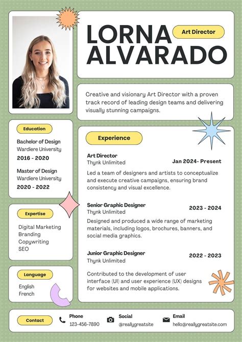 Art And Design Cv Examples