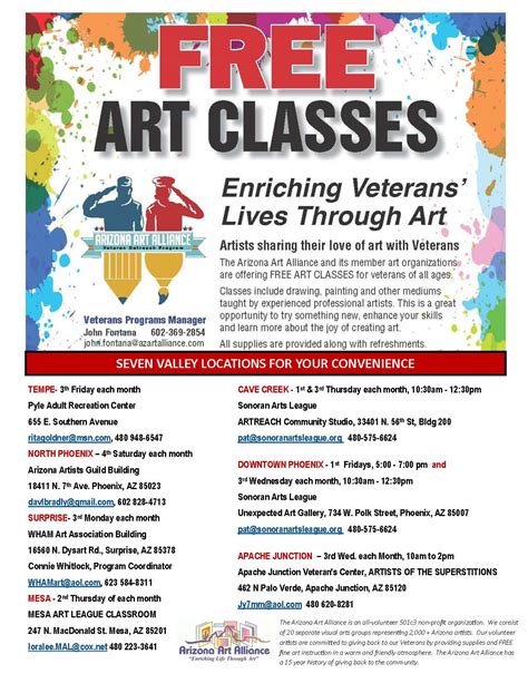 Art Classes For Veterans