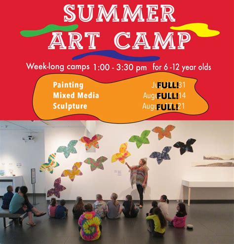 art classes rates during summer term