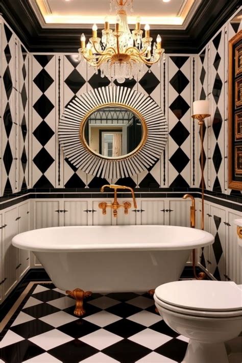 Art Deco Bathroom Makeover