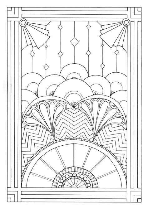 Discover The Beauty Of Art Deco Coloring Pages In 2023
