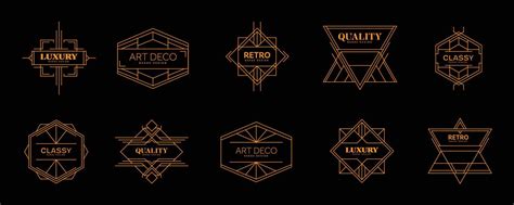 Discover Stunning Art Deco Logo Vector Designs for Your Business Branding Needs
