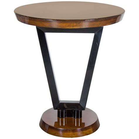 Art Deco Side Table Black
