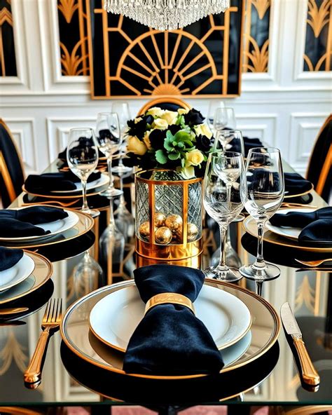 Art Deco Table Setting