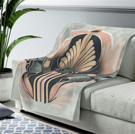 Art Deco Throw Blanket