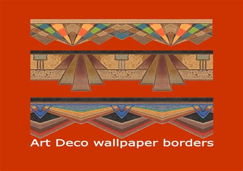 art deco wallpaper borders