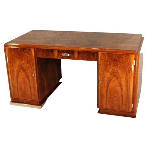 Art Deco Walnut Desk