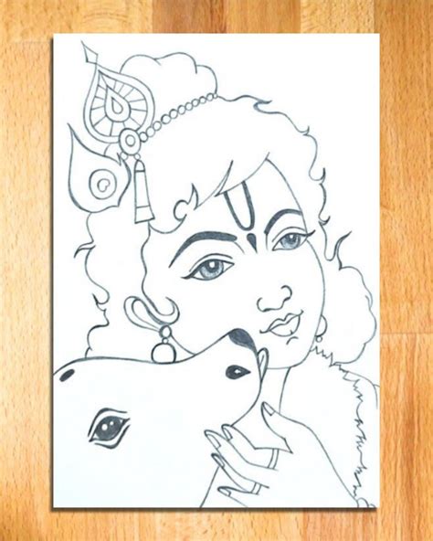 Art Drawing Krishna