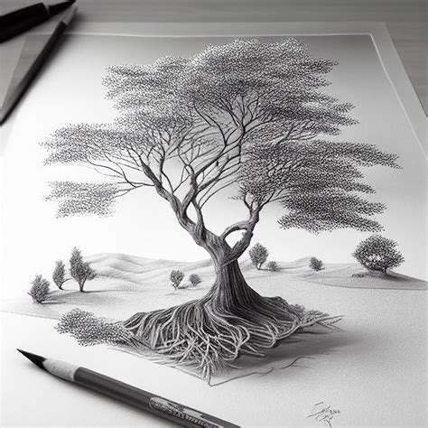 art drawing tree