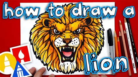 art for kids hub lion face