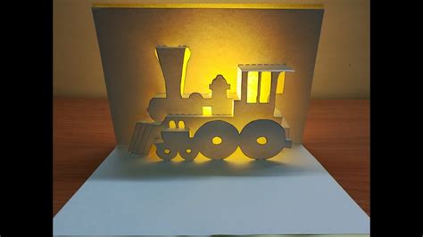 art of train pop up cards