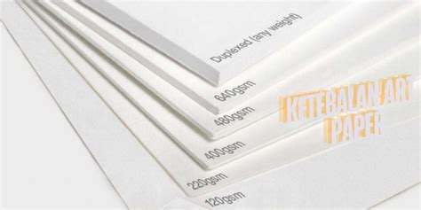 Art Paper Ketebalan