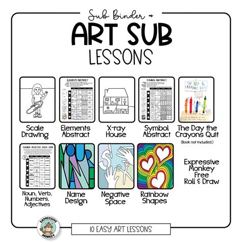 Art Sub Lesson Plans Printable