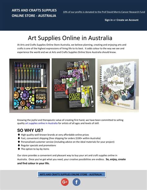 art supplies australia online