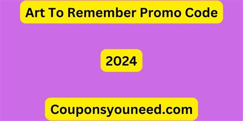 Art To Remember Promo Code 2021