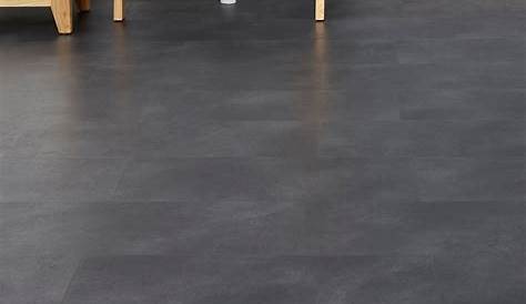 Dalle PVC clipsable effet beton anthracite ARTENS Moods