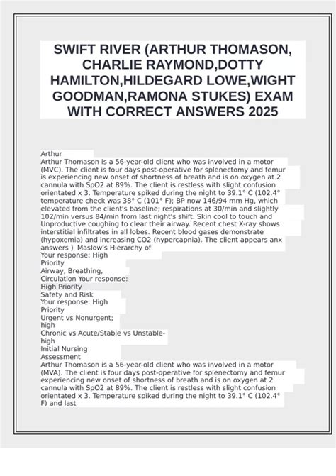 arthur thomason swift river