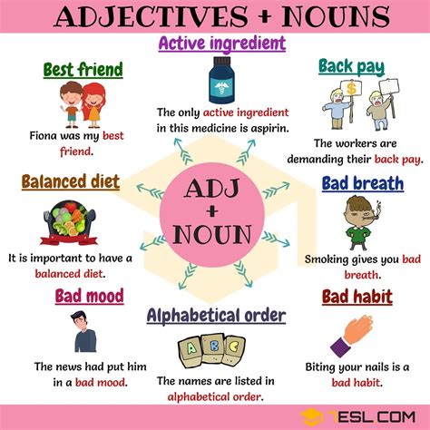 article + adjective + noun examples