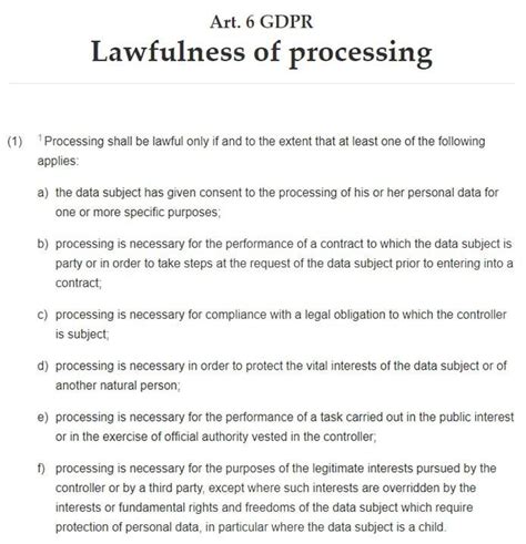 article 6 of the gdpr