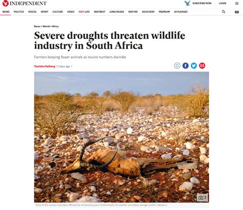 article about drought in south africa
