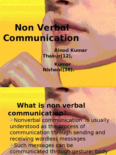 article about nonverbal communication