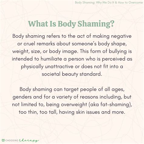 article on body shaming