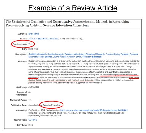 Article Peer Reviewed Example