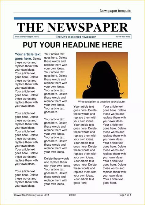 article template example