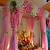 artificial flower decoration for ganpati at home